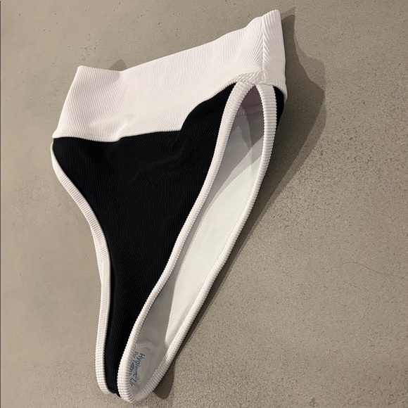 Beach Riot White Ribbed Bikini Bottom - Picture 6 of 6